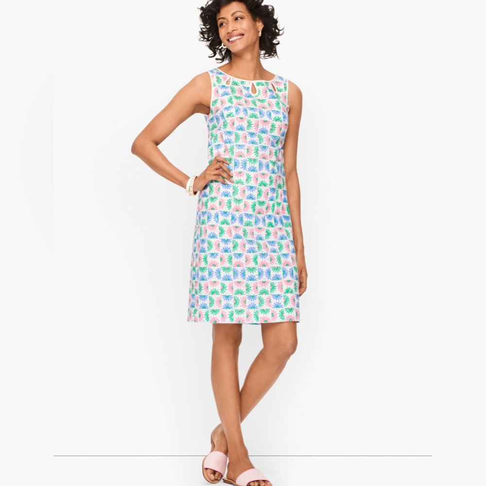 NWT Talbots DAISY KEYHOLE SHIFT DRESS